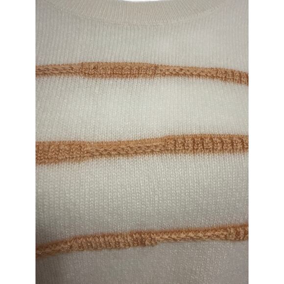 Lafayette 148 New York Cashmere Stripped Breton Sz 2X Stripped Luxurious Sweater - Picture 5 of 15